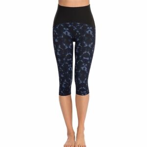SPANX 3X Midnight Sky Active Compression 0497 Knee Pants Leggings cropped capri